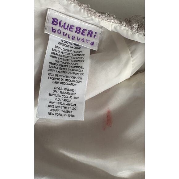 BLUEBERI BOULEVARD Little Girls Sz 4T Sleeveless Bubble Dress Silver NWT Holiday - Picture 12 of 12